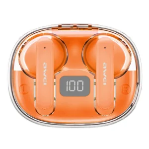 Awei T86 ENC Noise‑Cancellation Gaming Earbuds - Orange