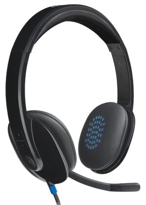Logitech H540 Wired Headphones – Black